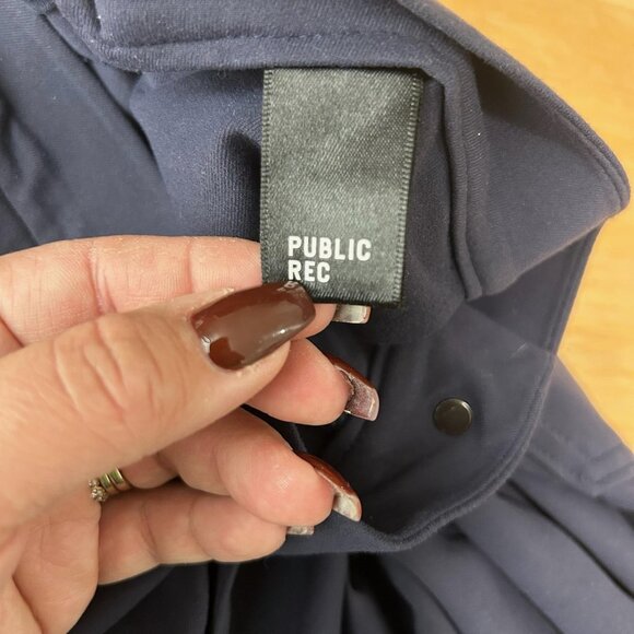 Public Rec Pants Mens 38x30 Navy Workday Performance Chino Stretch Zip Pocket - Picture 8 of 12